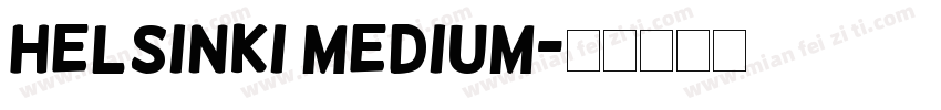 Helsinki Medium字体转换